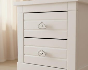 Cloud Cabinet Drawer Handles: Children's Room Decor (Sold in Pairs)