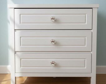 Paw Shaped Cabinet Handles: Children's Room Decor (Sold in Pairs)