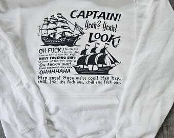 Captain Look White T Shirt