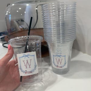 Personalized Photo Party Cups with Lids, Custom 16oz Plastic Cups image 2