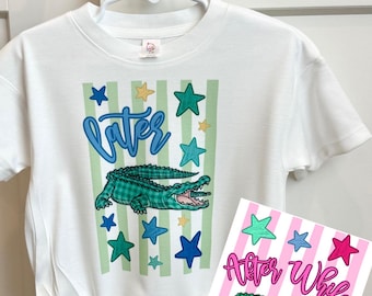 Custom Preppy Later Gator Baggy Bubble Romper