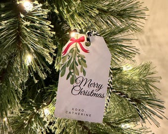 Personalized Family Name Christmas Gift Tags