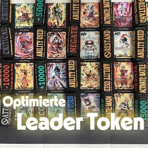 TCG Leader Tokens für Dragon Ball Fusion World, Effekttokens, Leaderabilities, Anführerfähigkeiten, individualisierbar für jeden Bedarf