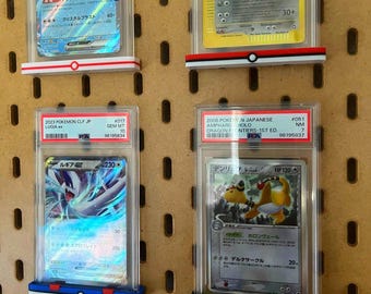TCG Pokeball-Kartenhalter/Display für IKEA SKADIS, Kompatibel zu Grading Cases (z.b. psa,bgs,pgs,aog,cgc) & Magnetic Card Holdern, Pokemon