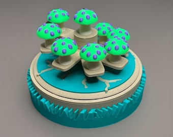 Shroom Victory Point Counter for Riftbound TCG, WinPoint Counter, Score Counter, 8 Mini Shrooms, League of Legends TCG, Teemo Merchandise