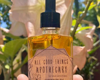 Golden • Prickly Pear & Sea Buckthorn  Herbal Oil Face Serum and Moisturizer