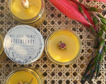 Summer’s Rose Herbal and Flower Petal Face and Body Balm