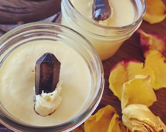 Harvest Moon // Herbal Oil Infused Body Butter // cinna cocoa spicey ginger babe seasonal scent