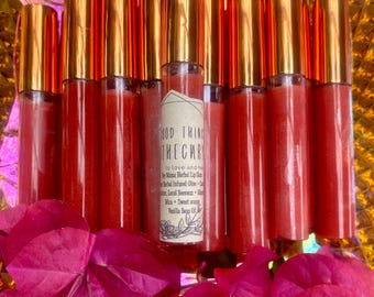 Hey Mama Organic Herbal Lip Gloss + highlighter