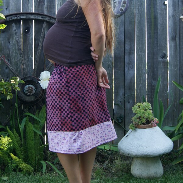 Geometric Infused Mushroom Skirt