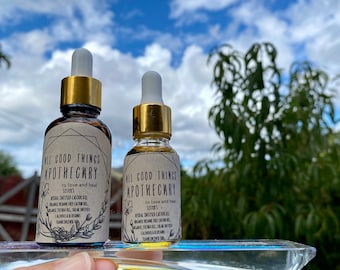 Solar & Flower Infused Castor, Rose and Calendula Infused Face oil // cleanser