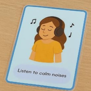 Auditieve sensorische regulatie Flashcards | 24 visuele kaarten voor geluidsgevoeligheden, communicatie en ondersteuning bij zelf inchecken