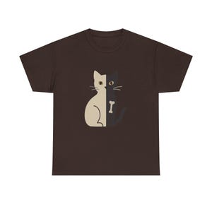 Schrödinger's Cat Unisex Heavy Cotton Tee - Playful Science-Inspired Shirt for Cat Lovers & Physics Fans
