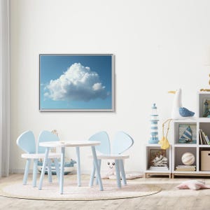 Gerahmte Kunstdruck Wolke | Verträumtes Wohndekor | Geschenk für Wolkenliebhaber