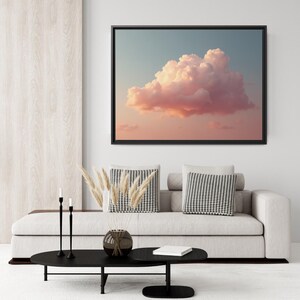 Cloudy Dreams Framed Matte Canvas Art Print | Wall Decor | Aesthetic Cloud Print