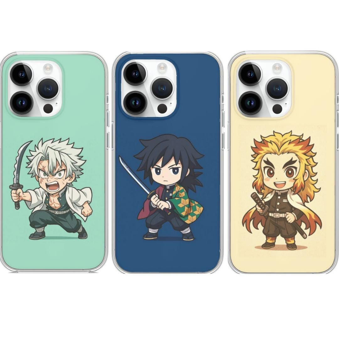 Hashira Phone Cover, Wind Water Flame Hashira iPhone Case, Demon