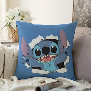 Stitch and Lilo Pillow Cover Disney Stitch Room Decor | Stitch and lilo merch |Stitch Pillow Cover |Stitch Pillow Case for Housewarming Gift