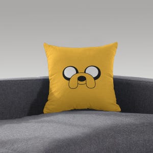Poduszka Adventure Time Jake - Poduszka Jake the Dog - Poduszka dekoracyjna Adventure Time - Urocza minimalistyczna poduszka - Prezent dla miłośników kreskówek