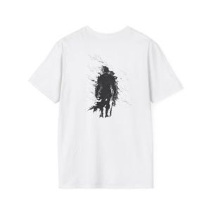 Mysterious Shadow Graphic Tee, Unisex Softstyle T-Shirt for Casual Wear, Anime Lovers, Gifts, Everyday Comfort