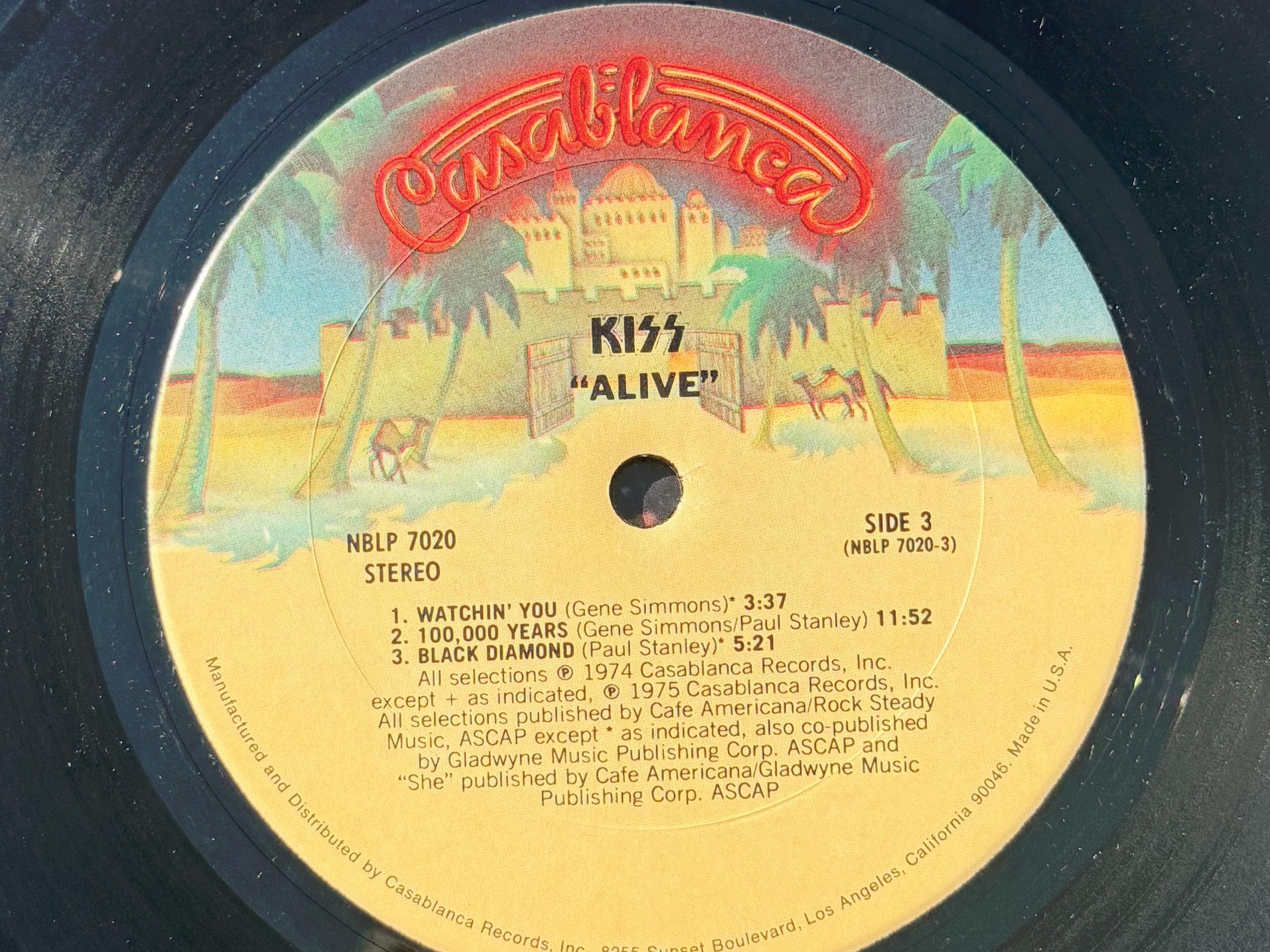 Kiss - Kiss Alive - 1975 First Press - Vintage Vinyl - Casablanca