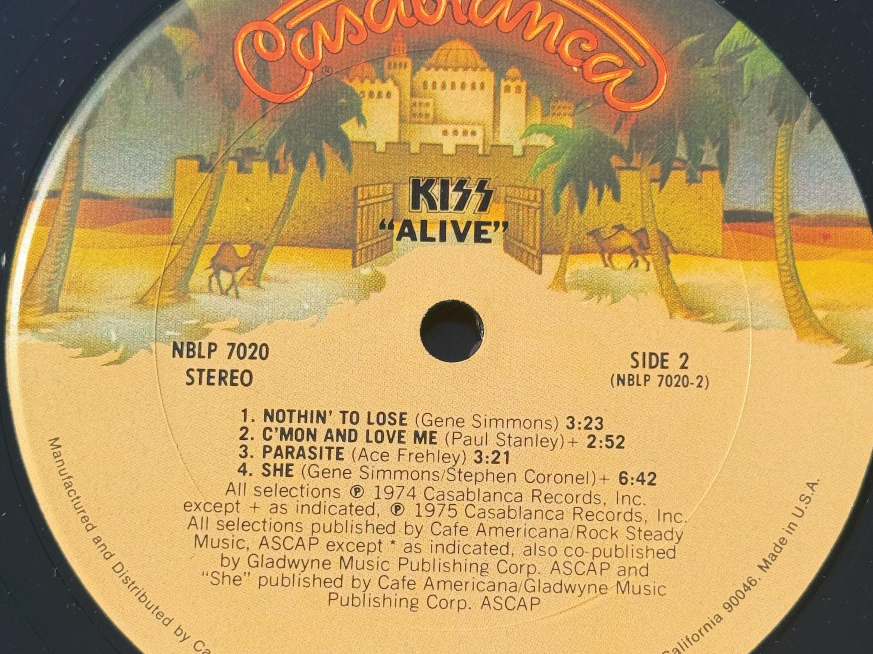 Kiss - Kiss Alive - 1975 First Press - Vintage Vinyl - Casablanca