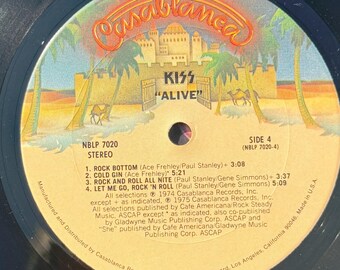 Kiss - Kiss Alive - 1975 First Press - Vintage Vinyl - Casablanca