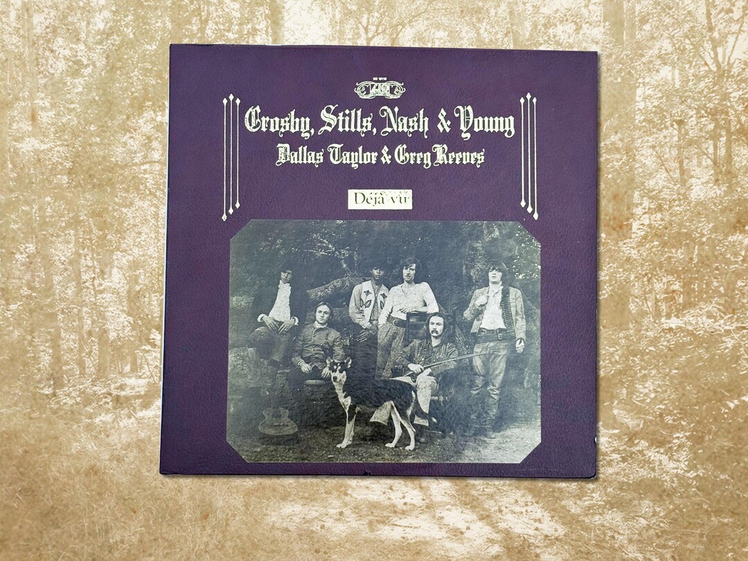 Crosby Stills Nash & Young Deja Vu Vinyl 1977 Pressing