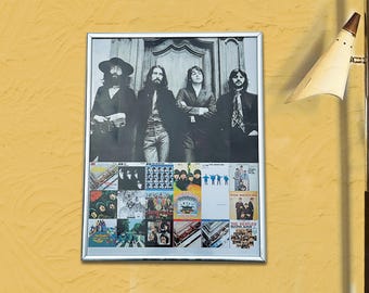 Handmade Beatles Picture Frame: 5x7 Wood Frame, Music Decor - Etsy