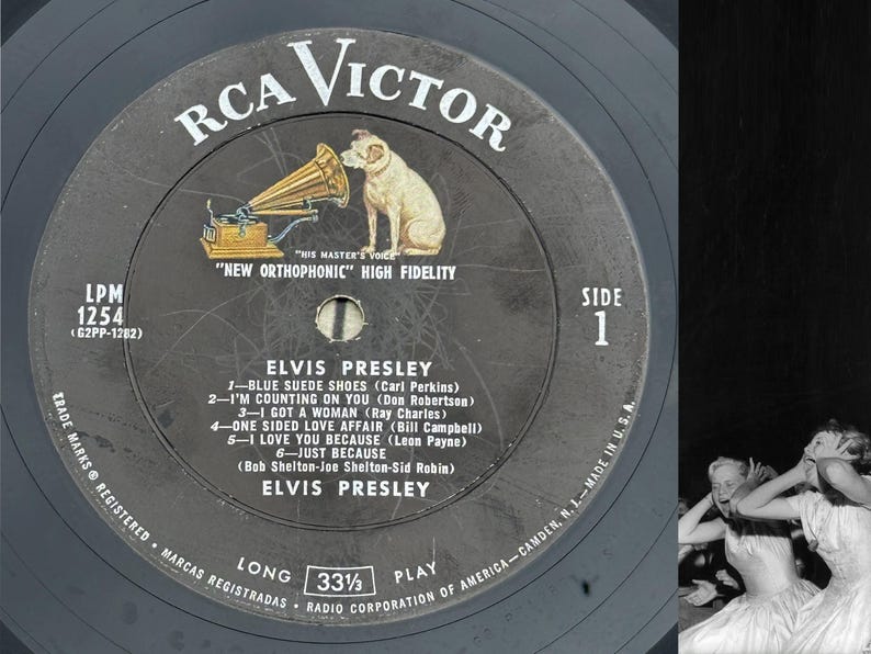 Elvis Presley's First Album - Original LPM 1254 1956 RCA Victor ...