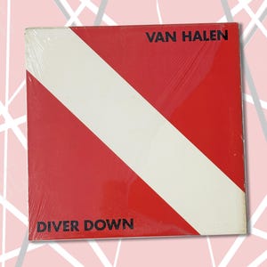 Vintage Van Halen Diver Down Vinyl Record LP 1982 Album 80s 1980s