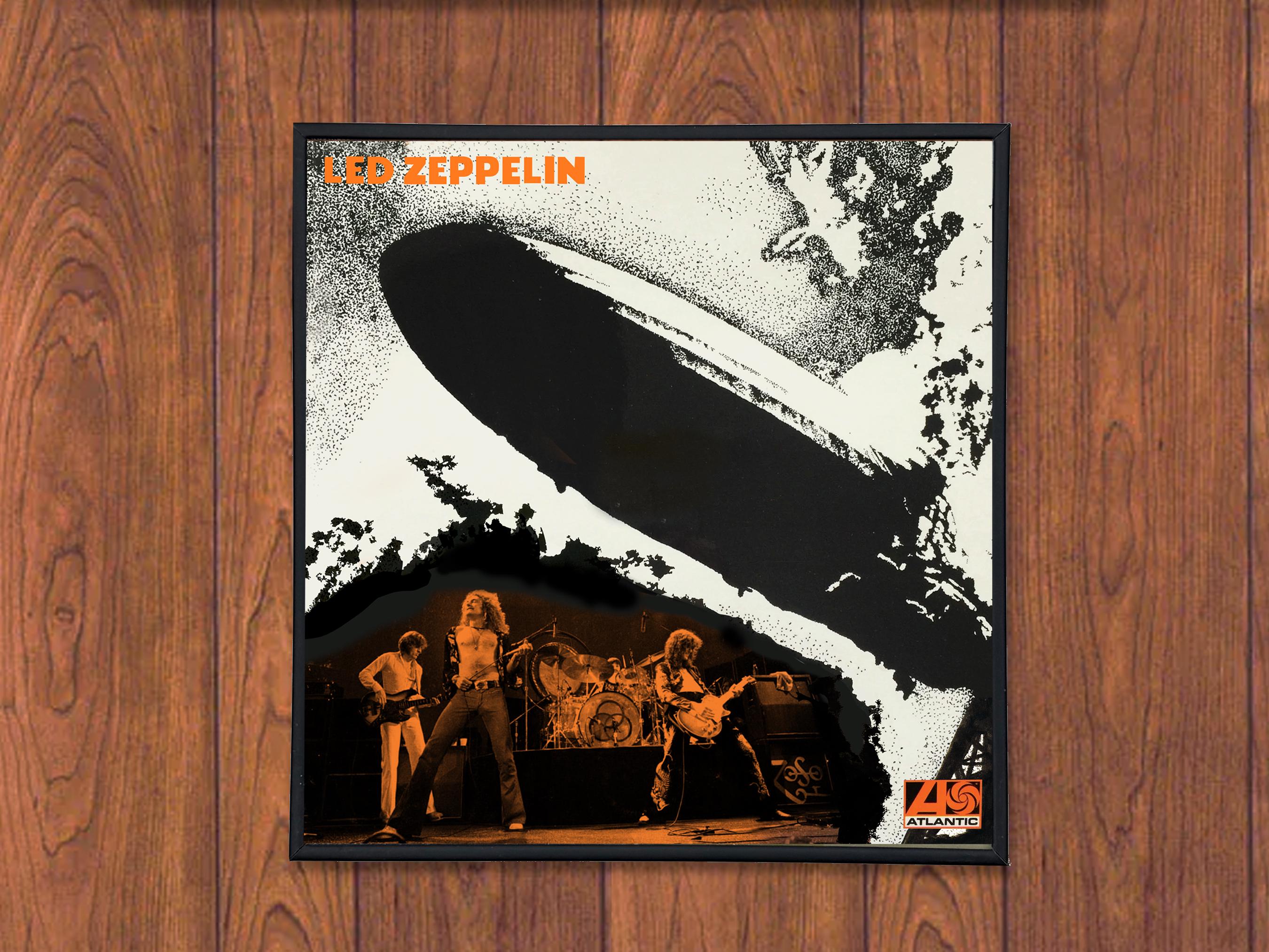 Led Zeppelin Collages Framed Led Zeppelin Album Art Print - Music Fan Gift (12x12) - Etsy