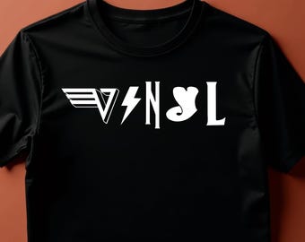 Vintage Rock Band Logo T-Shirt: Grafisches Collage Konzert T-Shirt