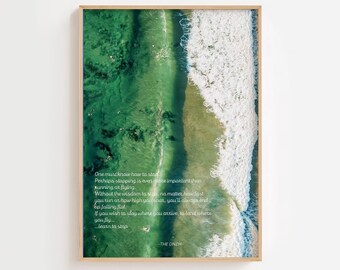 Quote Poster, Inspirational Wall Art, Digital Download, Photography, Wall Art, modern wall art, Home Decor, Ocean Print, Ocean Poster