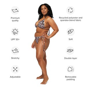 La Dee Dottie Polka Dots Black Recycled String Bikini