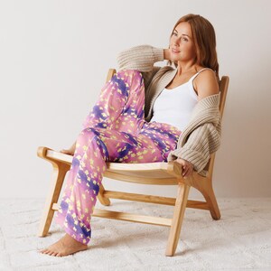 Pantalones de pijama para mujer Pastel Starry Dream Clouds
