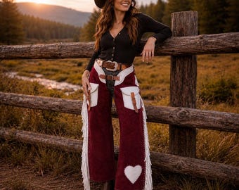Vintage Style Western Chaps