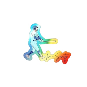 Die-cut Aufkleber, Baseball Tasche Aufkleber, Holographische Aufkleber, Lindor Linsanity, Sport Fan Geschenk, Einzigartige Aufkleber
