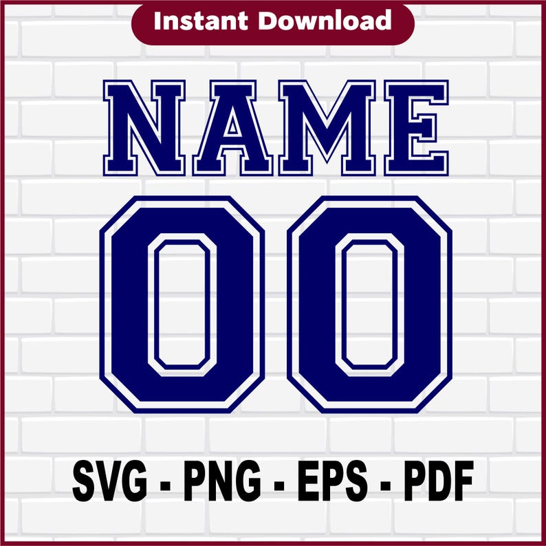 Custom Sports Jersey Name Number SVG (Digital File) Cricut Baseball Player Design. Sport Jersey Custom Name Number Svg Png, Jersey Numbers svg, Mascot Cheer Squad Design png,  Personalized Football Baseball svg,Sideline Mom
