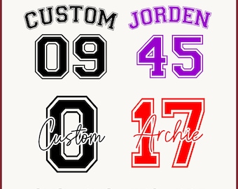 Custom Jersey Name Number SVG, Sports Baseball Shirt SVG PNG, Personalized Player Name Design, Baseball Mom Svg, Cricut Cut File
