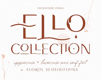 Ello Collection Font: Modern Sans Serif mit Ligaturen (OTF, TTF, WOFF)
