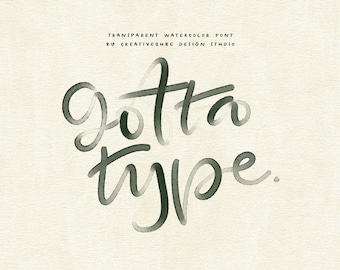 Gotta Type Color SVG Schriftart: Handgeschriebenes Skript für Cricut, Procreate