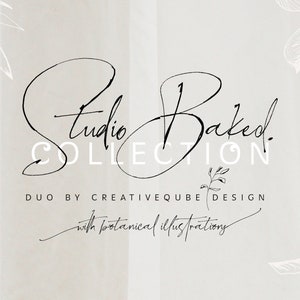 Kalligraphie Schrift, moderne Kalligraphie, digitale Schriften, Hochzeit Schrift, Einladung, Skript, digitaler Download, Studio Baked Script + Sans