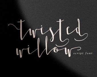 Twisted Willow Script Font: Modern Calligraphy (Digital Download)