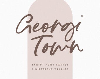 Georgi Town Schreibschrift: Moderne Kalligraphie mit Ligaturen
