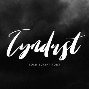 Font, Modern Calligraphy, Digital Fonts, Wedding Font, Invitation Font, Script Font, Digital Download, Tyndust