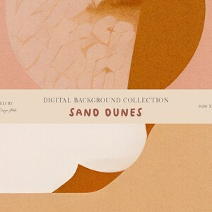 Sand Dunes Digital Background Paper Collection: Natural Textures, Coastal Vibes, Earth Tones, Printable, Instagram, Planner image 3