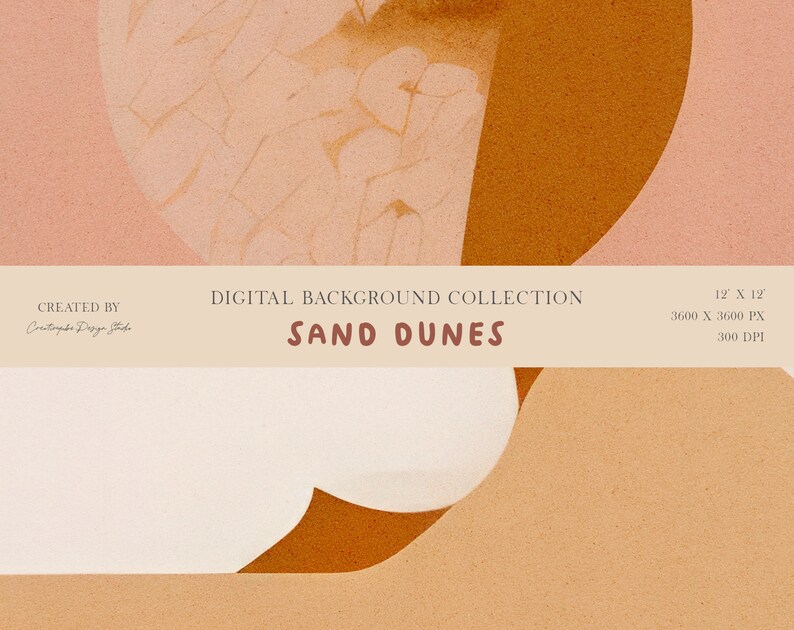 Sand Dunes Digital Background Paper Collection: Natural Textures, Coastal Vibes, Earth Tones, Printable, Instagram, Planner image 3