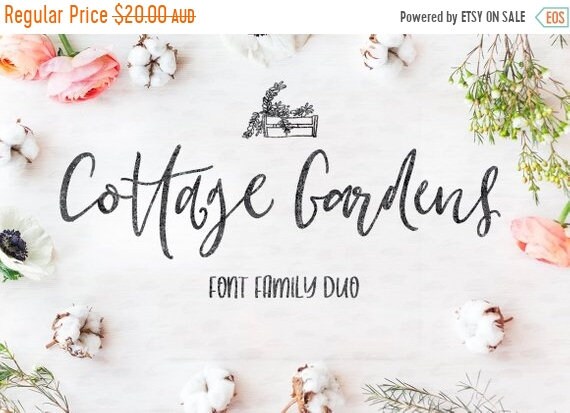 70% OFF Sale Calligraphy Font, Modern Calligraphy, Digital Fonts, Wedding Font, Invitation Font, Script Font, Digital Download, Cottage Gard