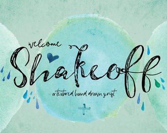 Digital Fonts Shakeoff Script Font, Brush Wedding Font, modern Calligraphy, Signature Typeface, Hand Written font