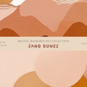 Sand Dunes Digital Background Paper Collection: Natural Textures, Coastal Vibes, Earth Tones, Printable, Instagram, Planner image 2